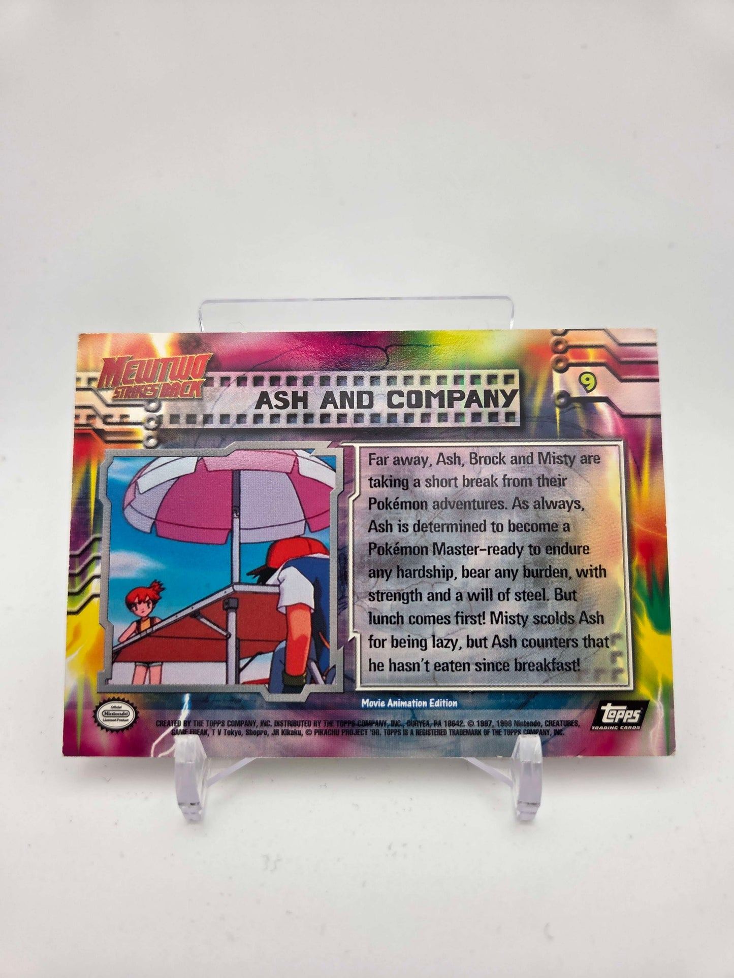 Ash and Company #9 Pokemon 1999 Topps Movie