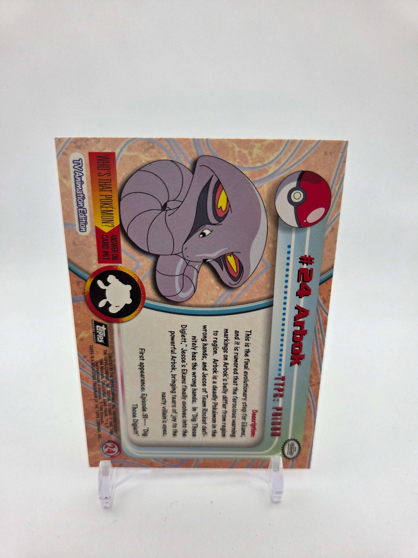 Arbok #24 Pokemon 2000 Topps Chrome