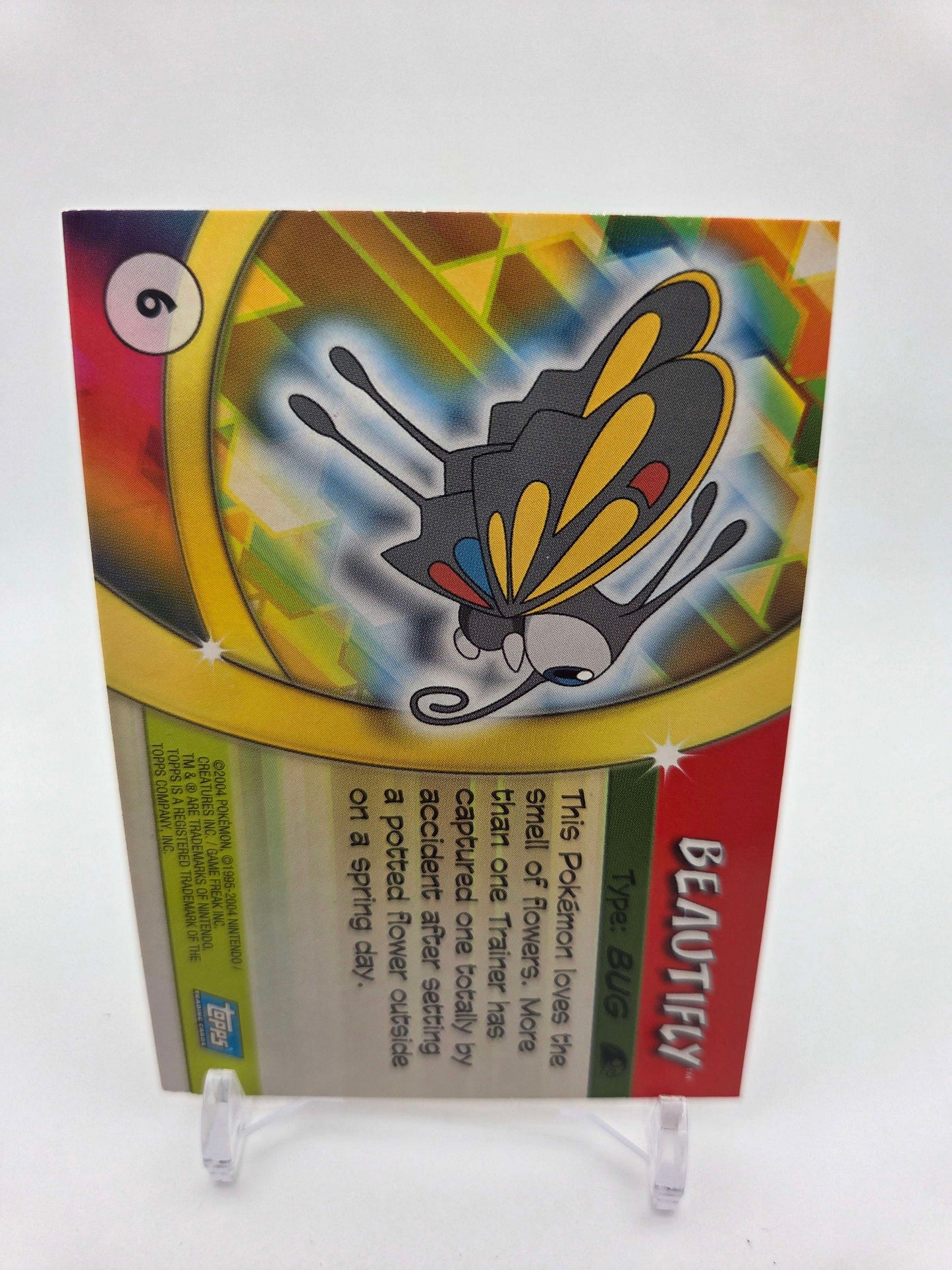 Beautifly #6 Pokemon 2004 Topps Advanced Challenge