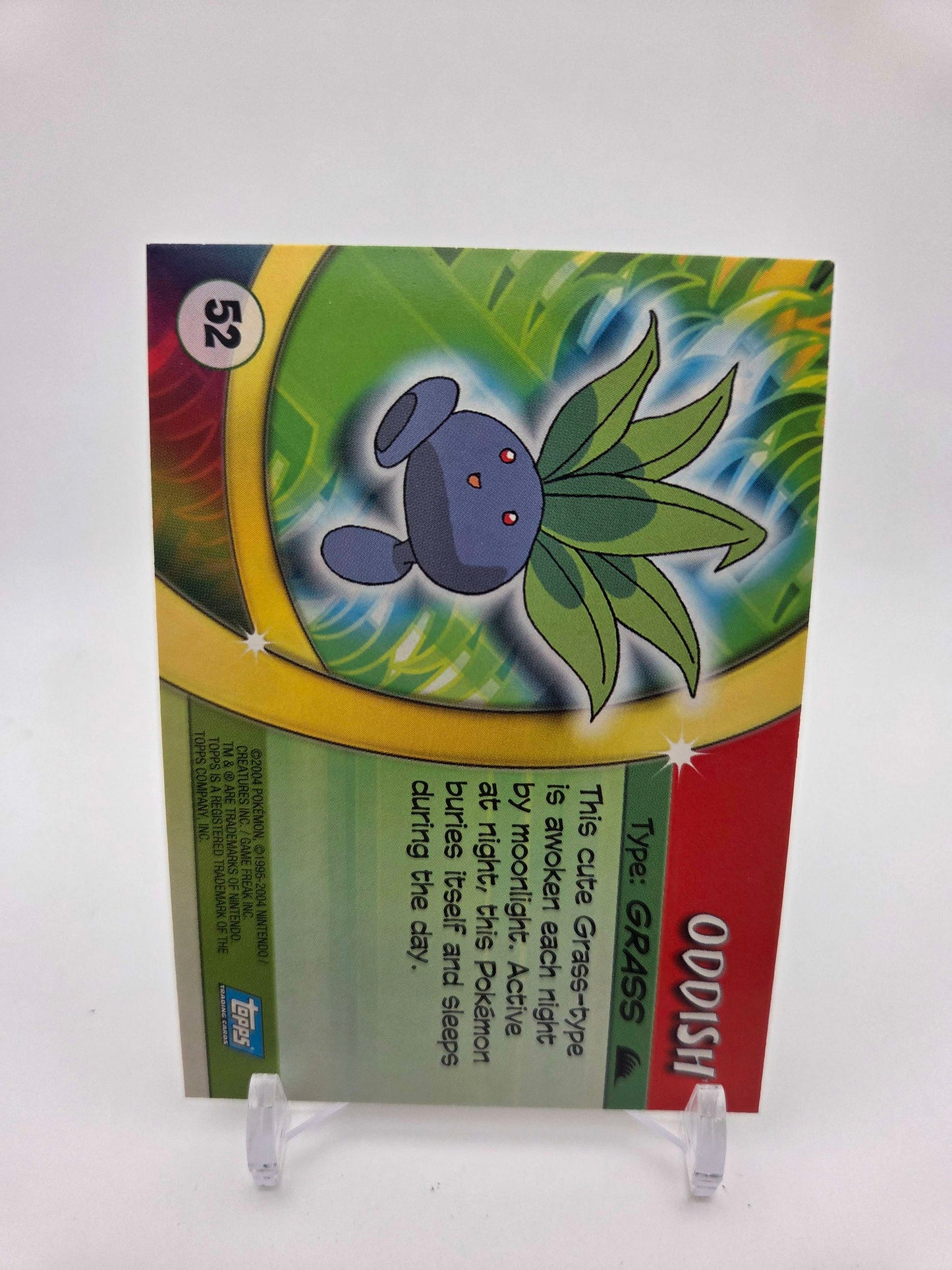 Oddish #52 Pokemon 2004 Topps Advanced Challenge
