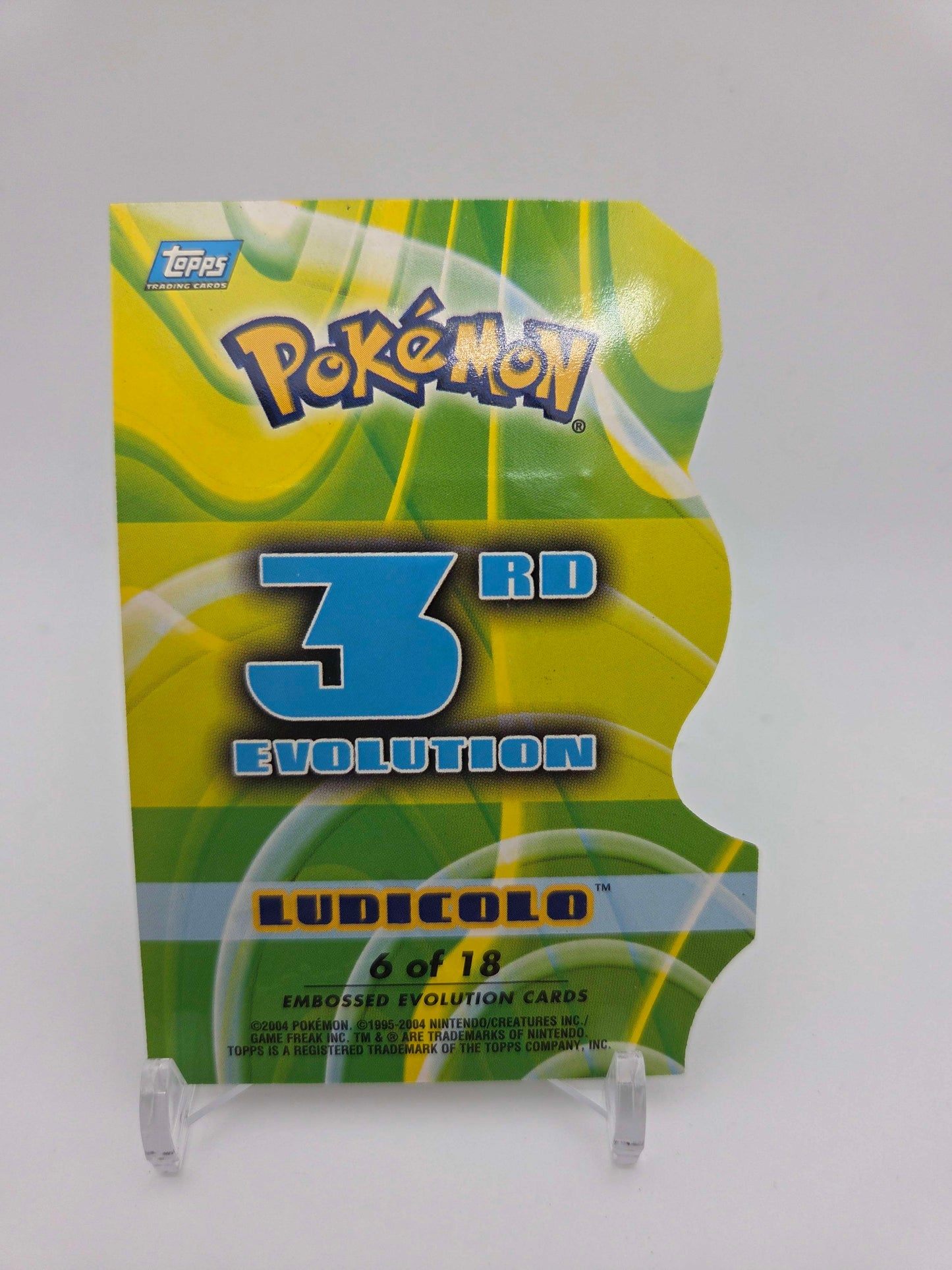 Ludicolo #6 Pokemon 2004 Topps Advanced Challenge Die Cut