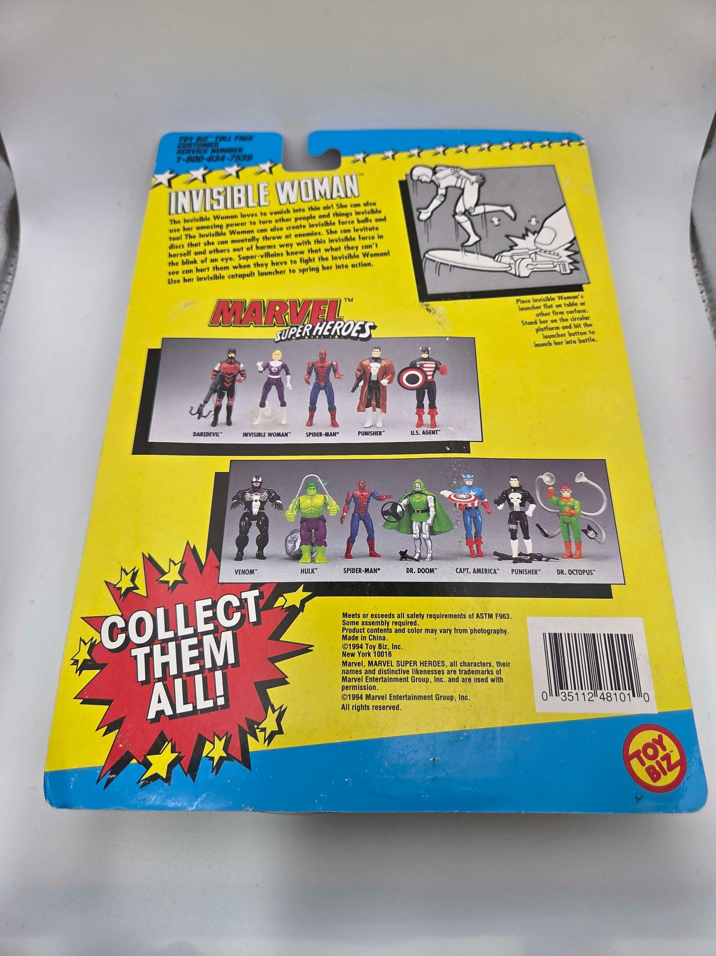 Marvel Superheroes - Fantastic Four - Invisible Woman - Toy Biz - 1994
