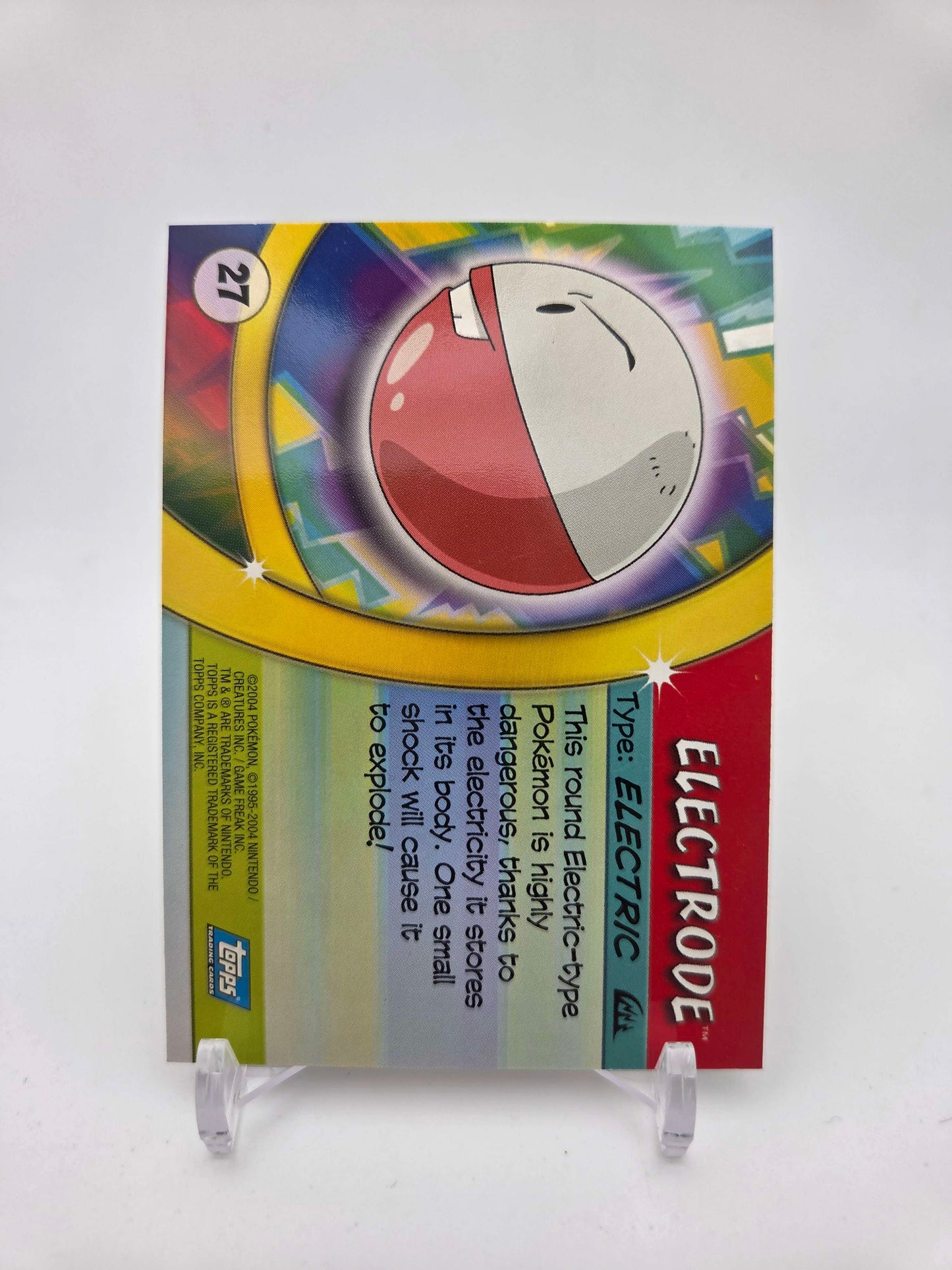 Electrode #27 Pokemon 2004 Topps Advanced Challenge