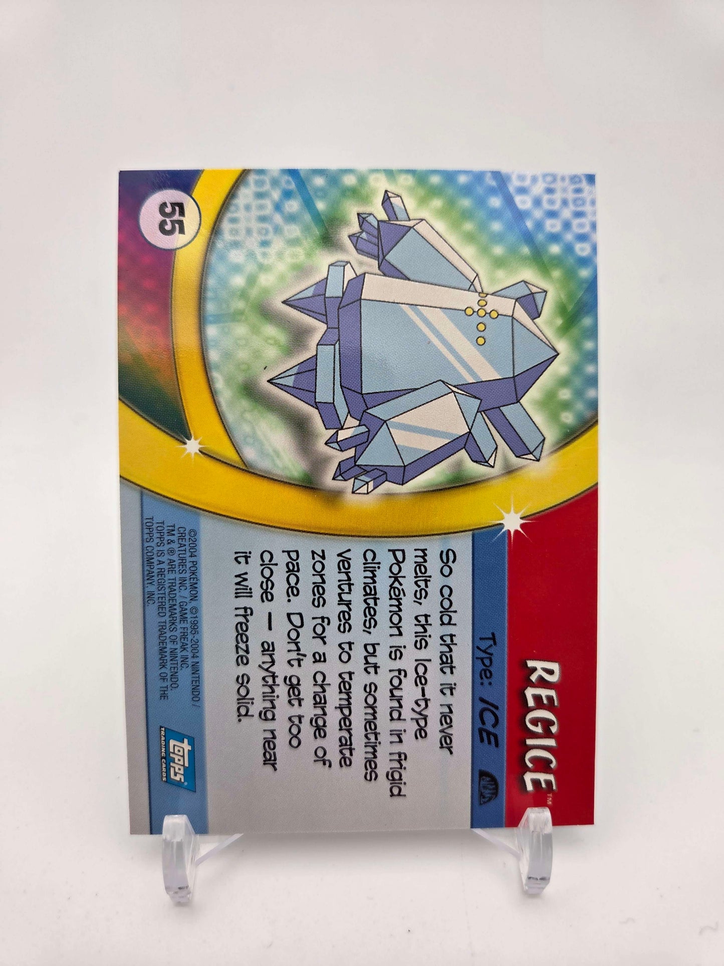 Regice #55 Pokemon 2004 Topps Advanced Challenge
