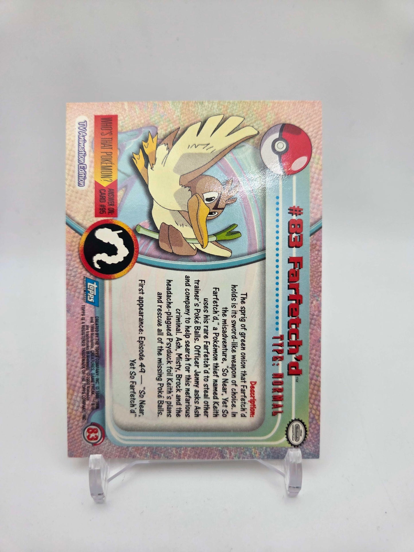 Farfetch'd #83 Pokemon 2000 Topps TV