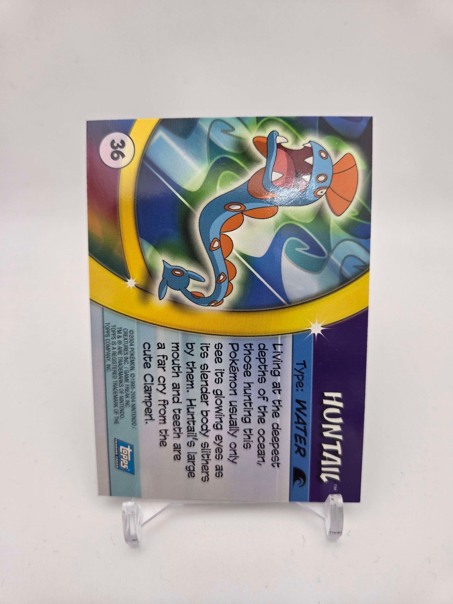 Huntail #36 Pokemon 2004 Topps Advanced Challenge