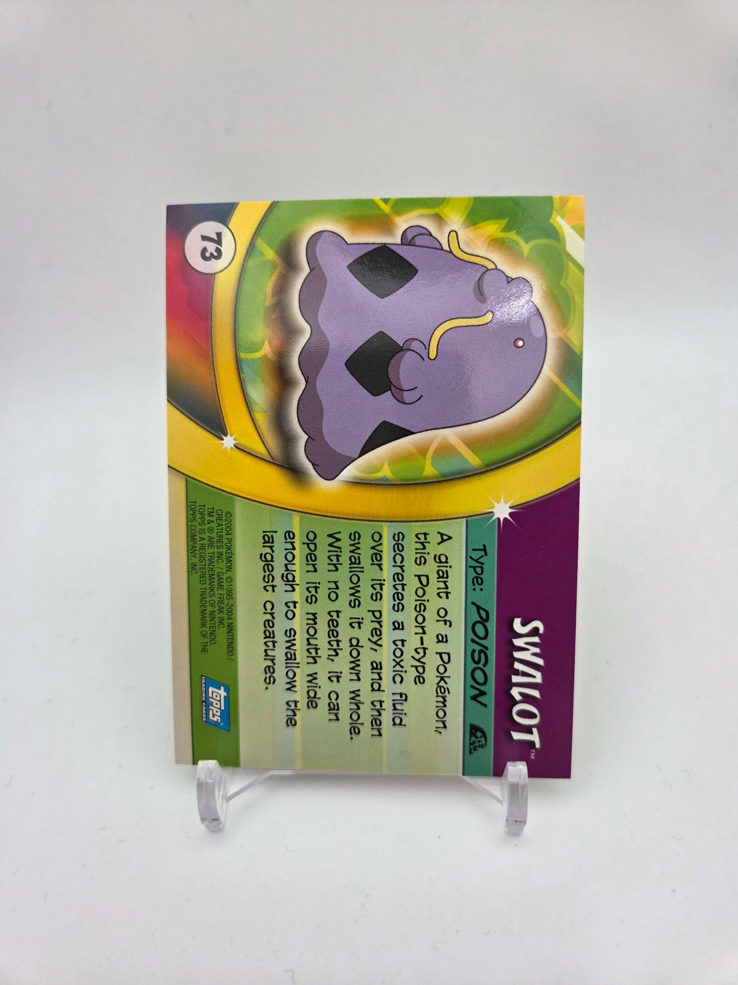 Swalot #73 Pokemon 2004 Topps Advanced Challenge
