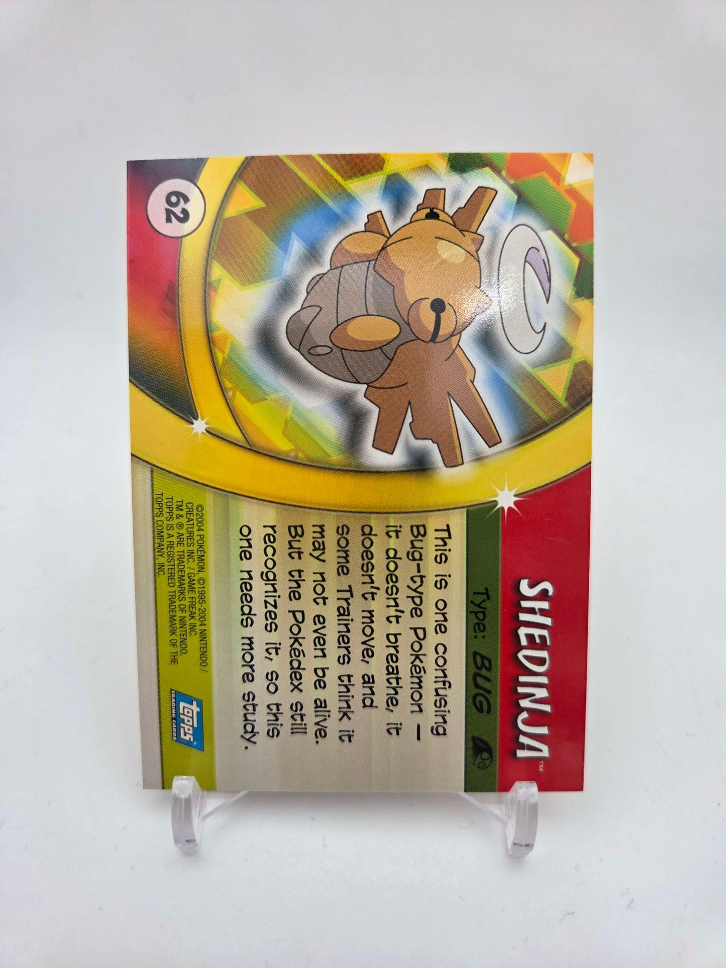 Shedinja #62 Pokemon 2004 Topps Advanced Challenge