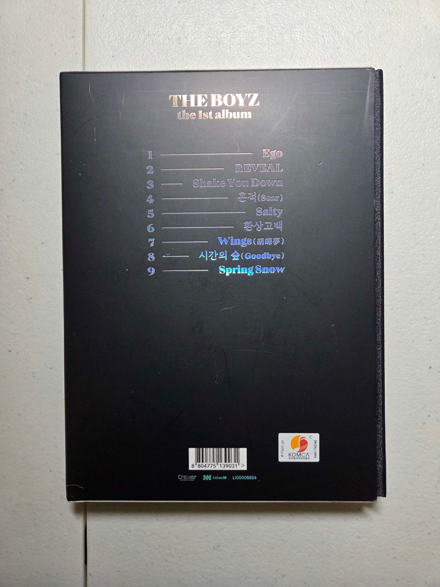The Boyz Reveal CD Black Cover (MOON Ver.) Incl 112pg Booklet Scratch Fortune Card