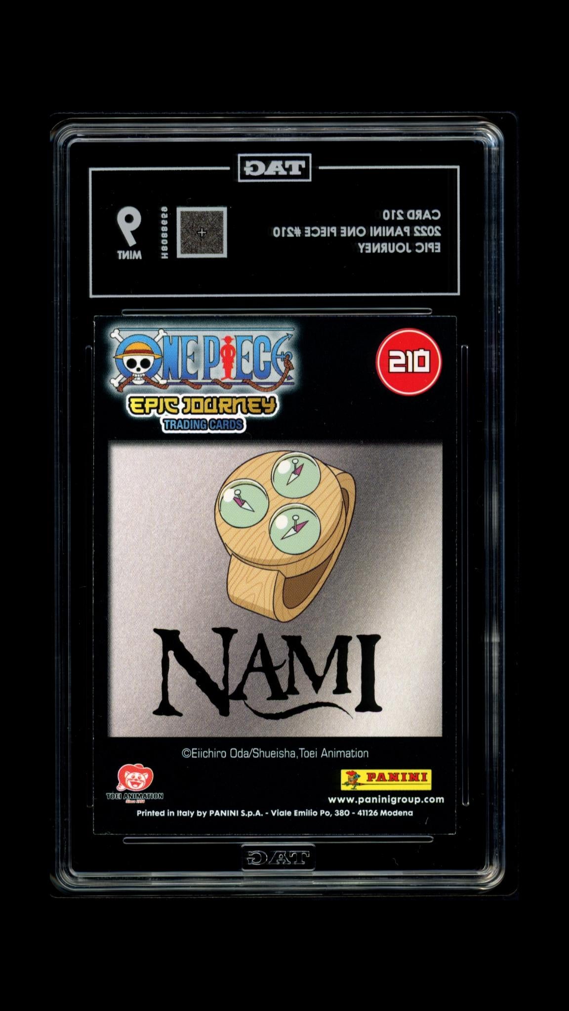 One Piece Panini 2022 Card 210 Nami - Epic Journey - TAG 9