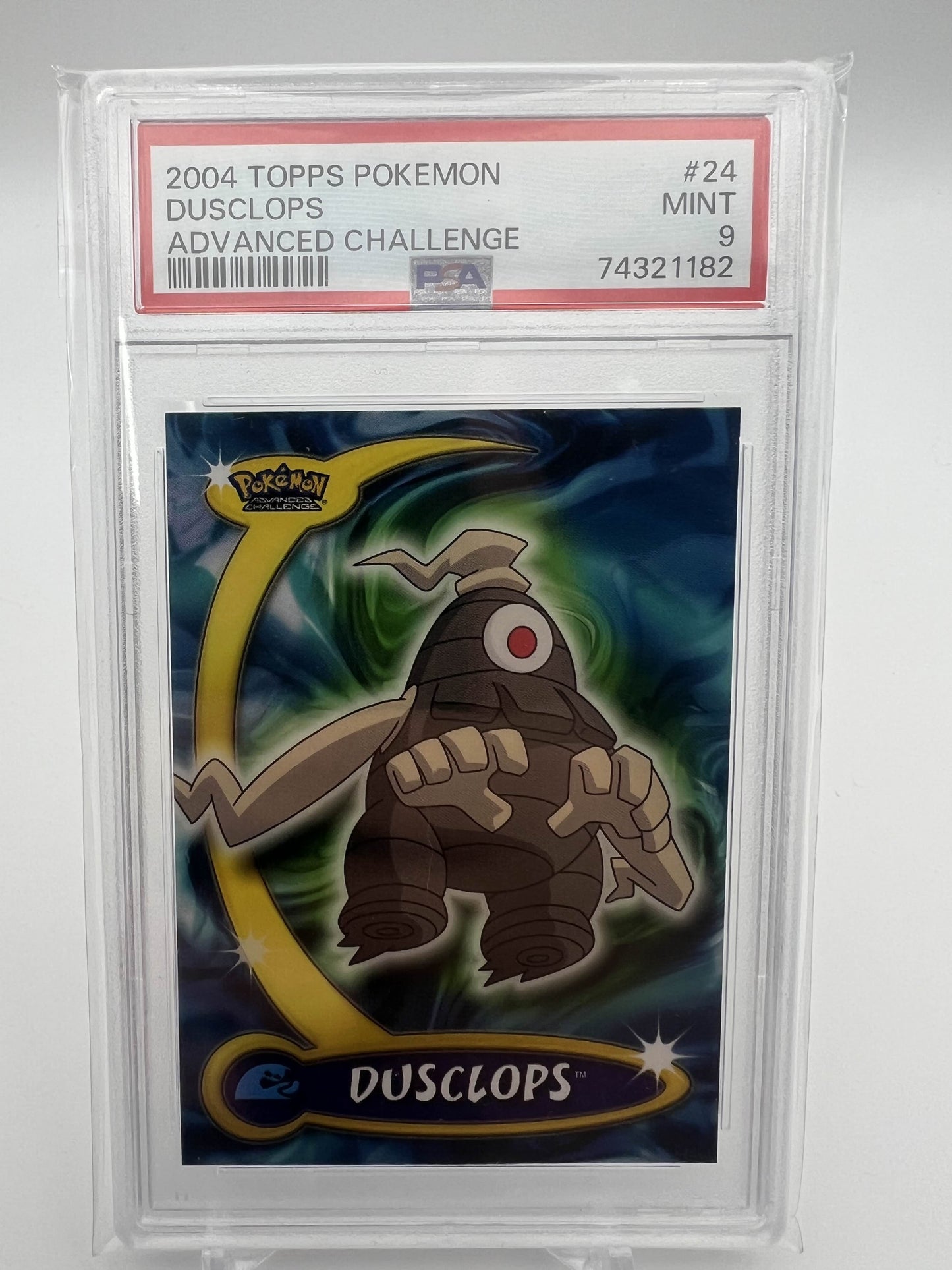 2004 TOPPS POKEMON DUSCLOPS ADVANCED CHALLENGE PSA 9