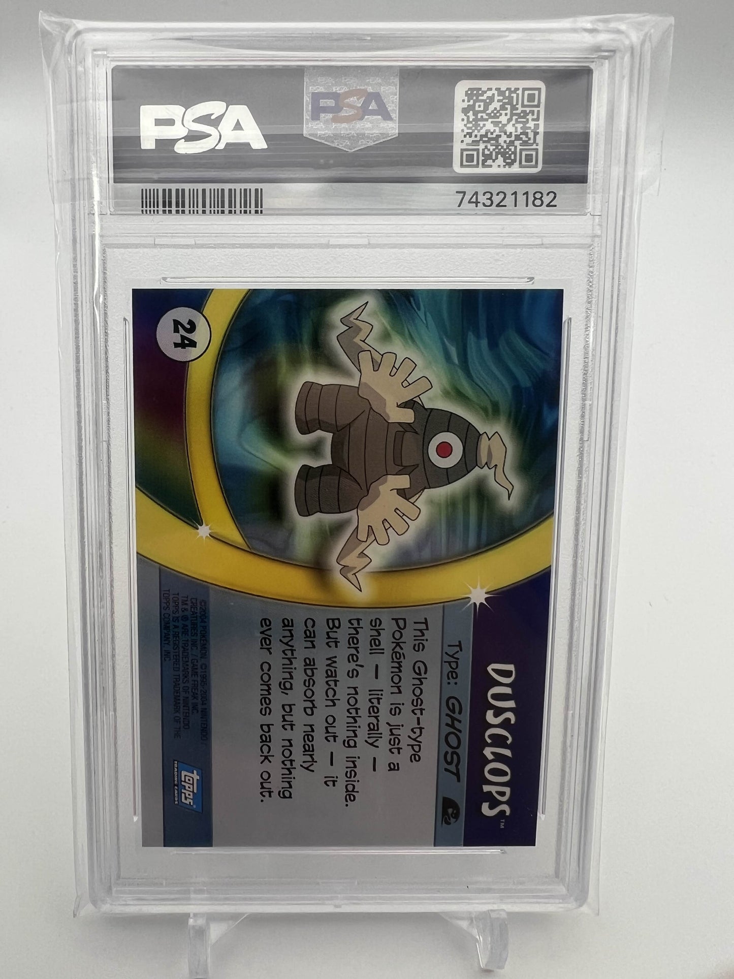 2004 TOPPS POKEMON DUSCLOPS ADVANCED CHALLENGE PSA 9