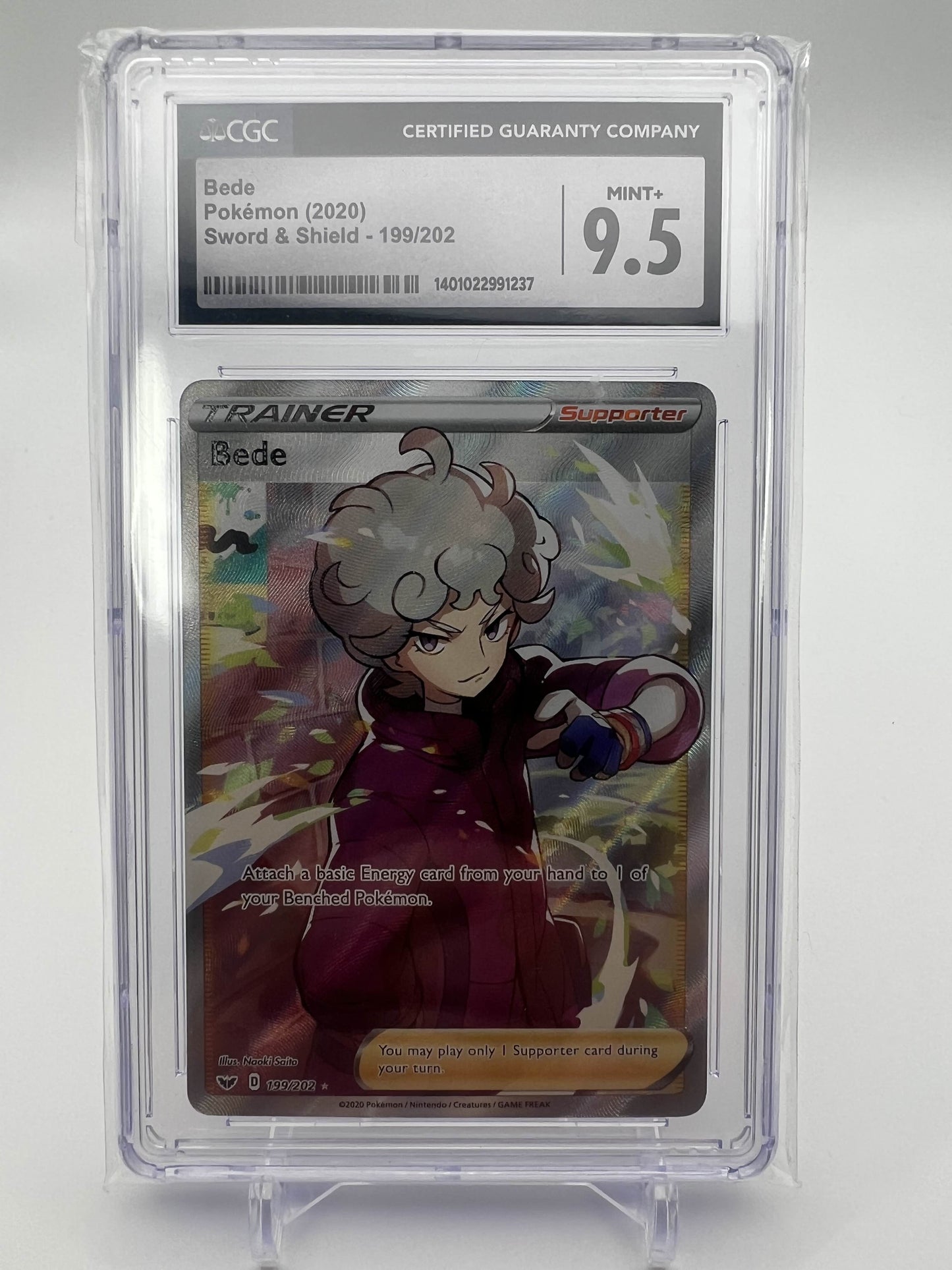 BEDE POKEMONB 2020 SWORD & SHIELD 199/202 CGC 9.5
