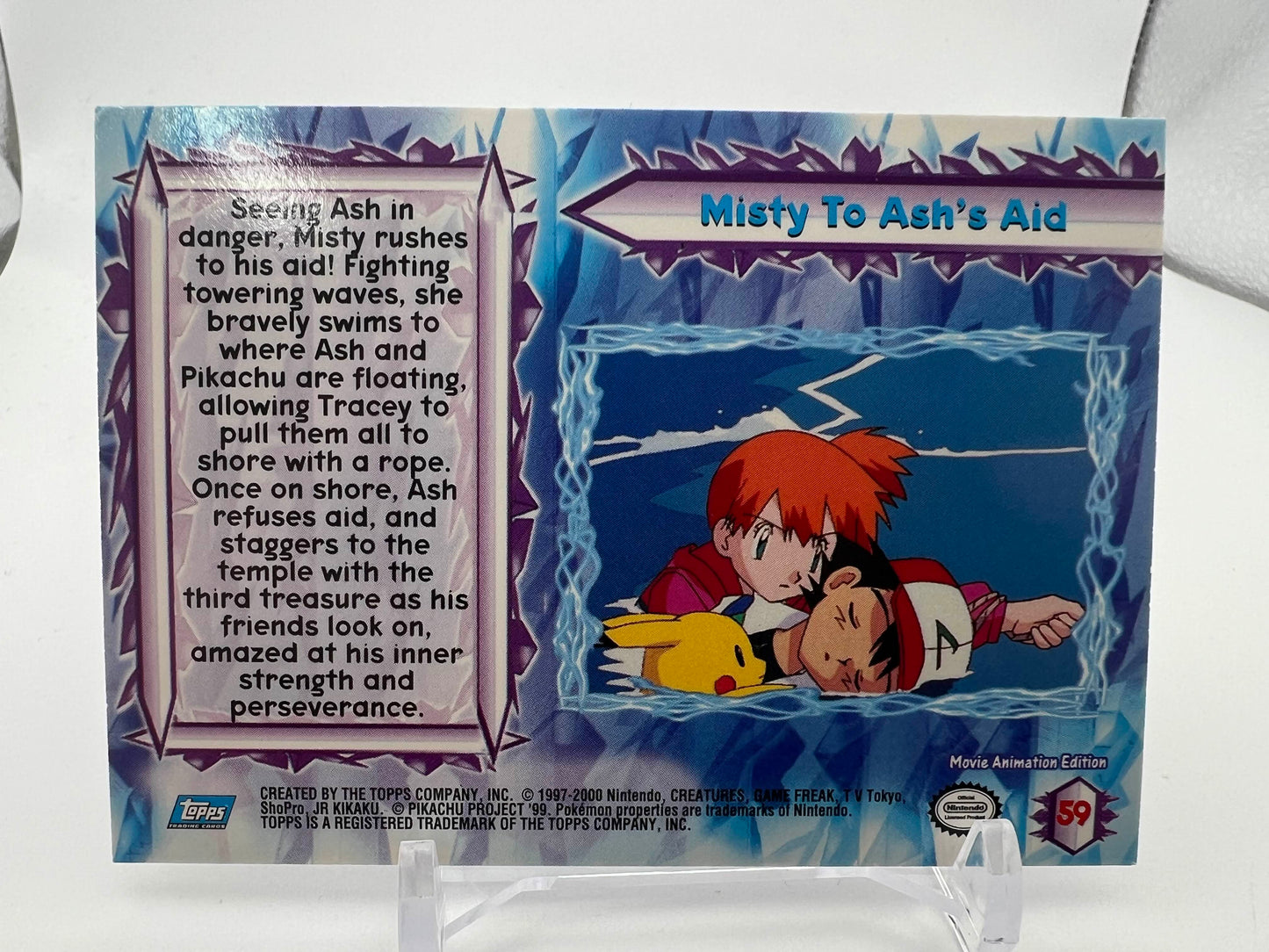 Misty to Ash's Aid #59 Pokemon 2000 Topps Movie
