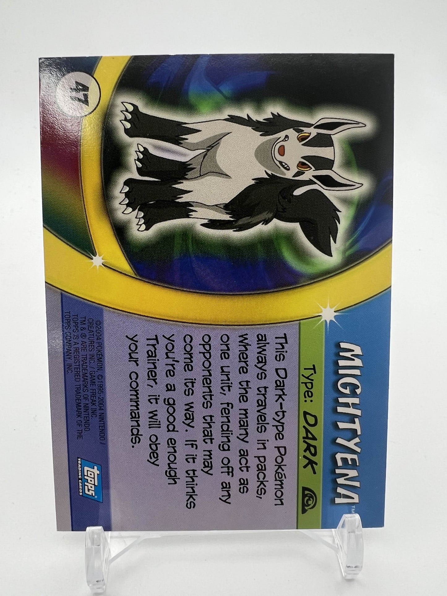 Mightyena #47 Pokemon 2004 Topps Advanced Challenge