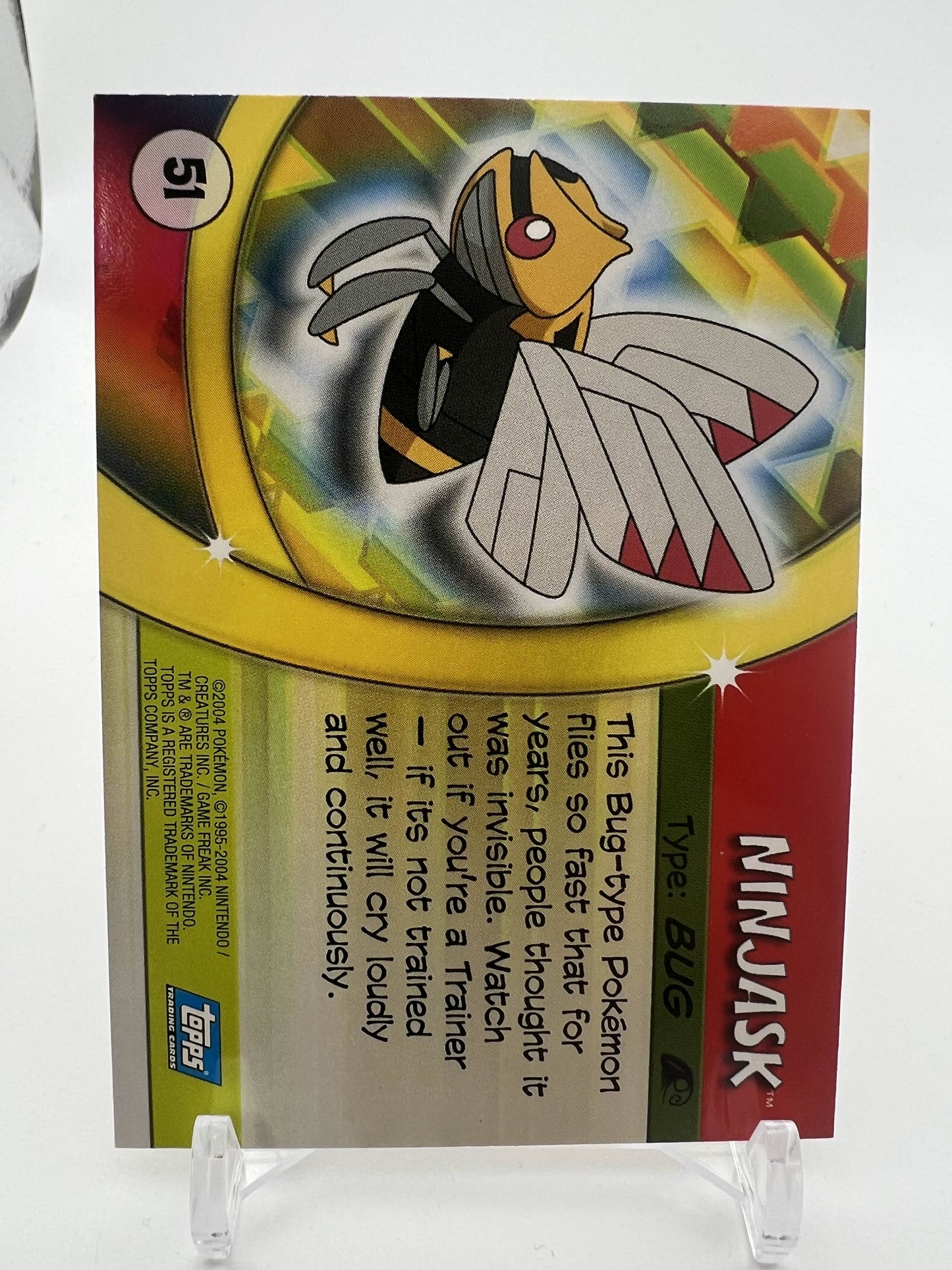 Ninjask #51 Pokemon 2004 Topps Advanced Challenge