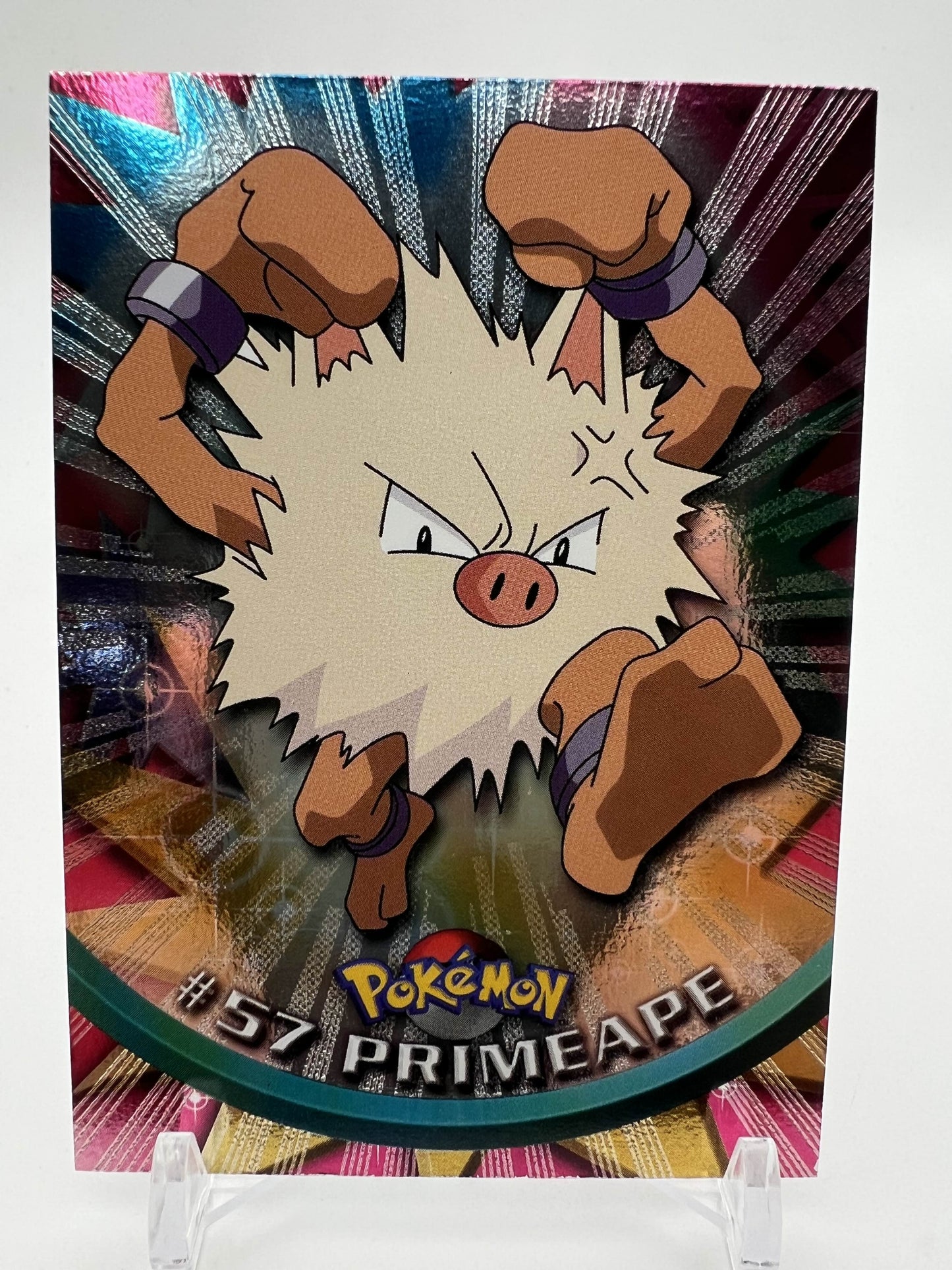 Primeape #57 Pokemon 1999 Topps TV