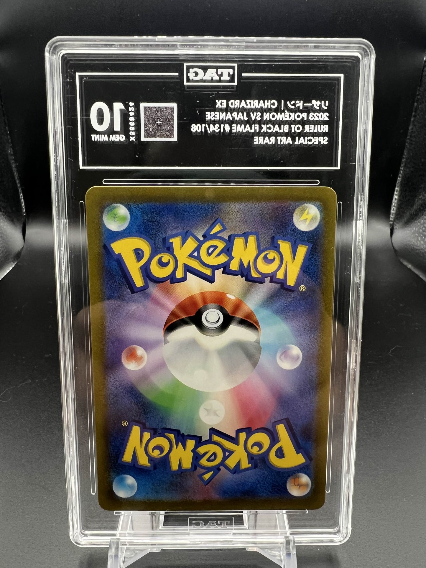 Pokemon 2023 JP Charizard ex S&V Ruler of the Black Flame - SAR - TAG 10