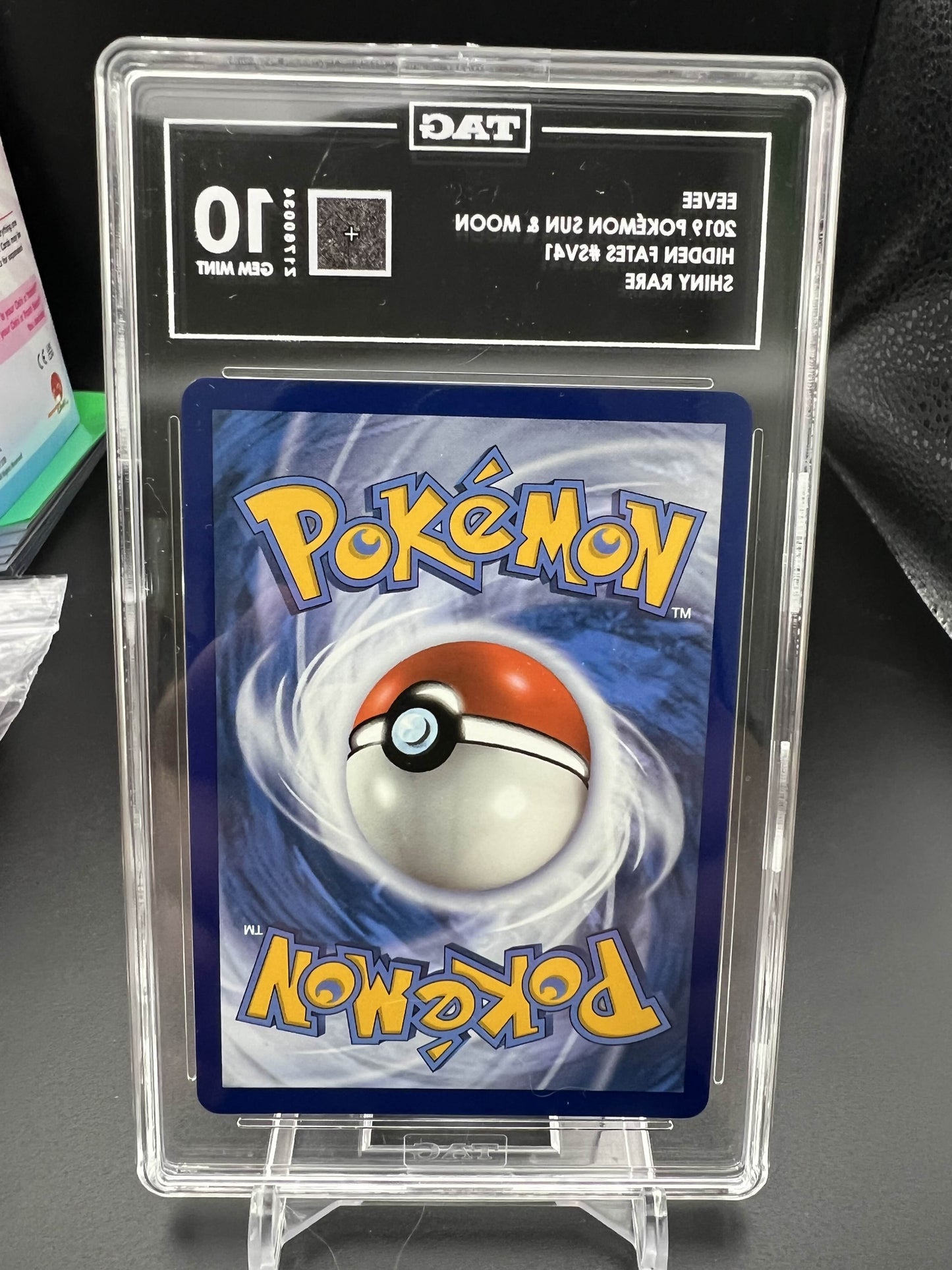 Pokemon 2019 Eevee - Hidden Fates - Shiny Rare - TAG 10