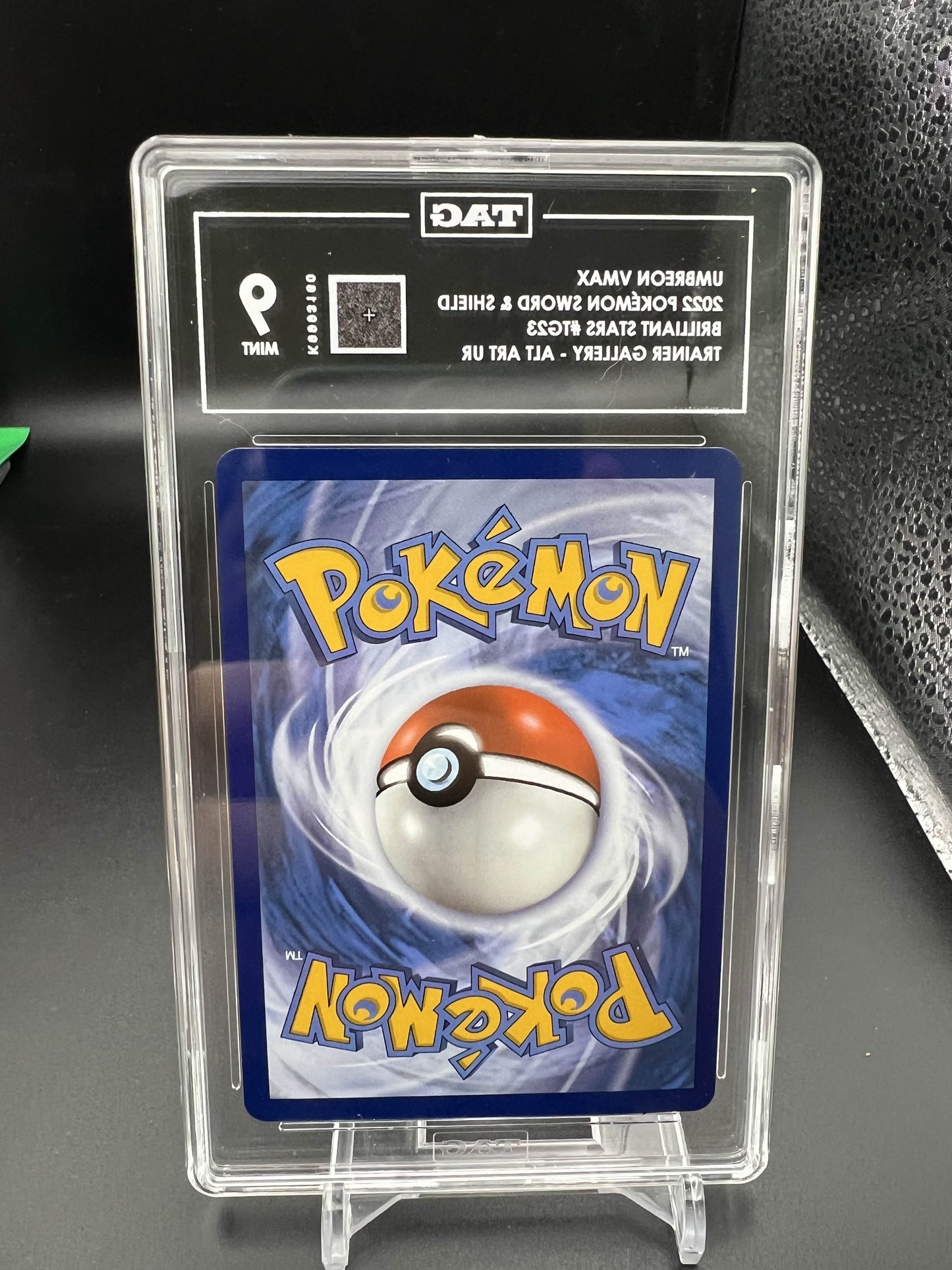 Pokemon 2022 Umbreon VMAX - Brilliant Stars - Trainer Gallery Alt Art UR - TAG 9