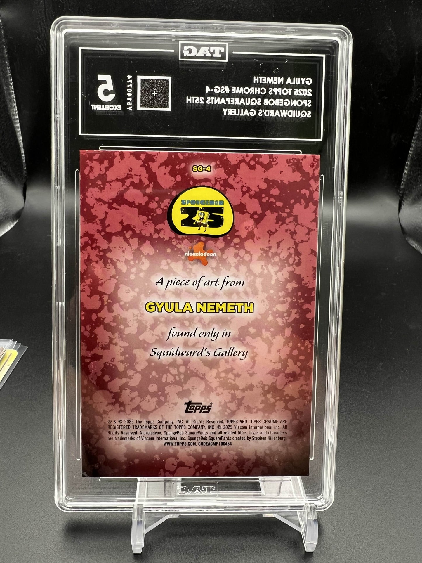 Topps Chrome Spongebob 2025 Squidward's Gallery - Gyula Nemeth - TAG 5