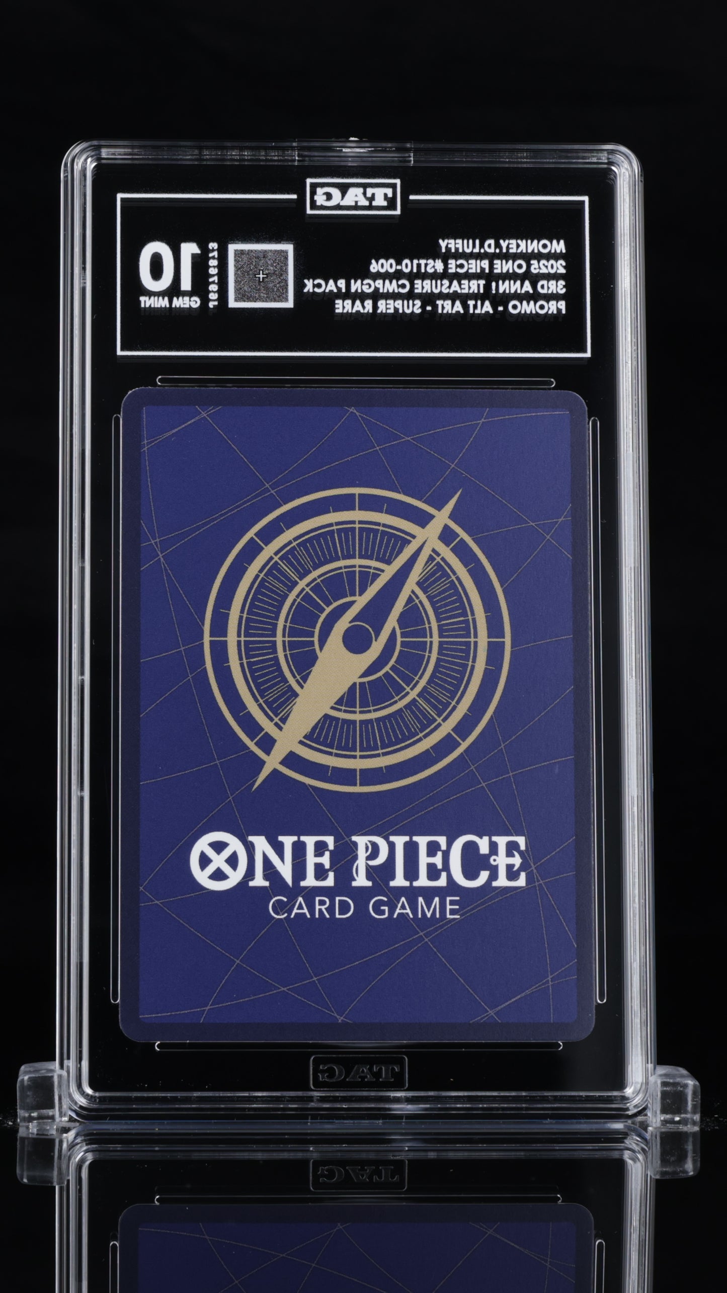 One Piece 2025 Monkey.D.Luffy 3rd Anni. Treasure Campaign Pack Promo - Alt Art SR - TAG 10 "P1"