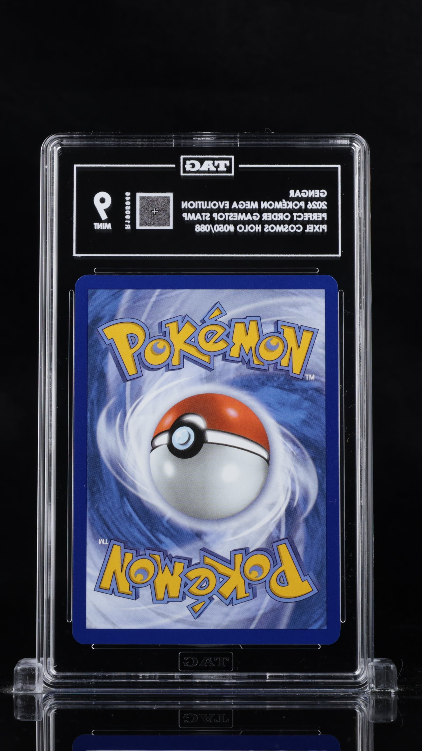 Pokemon 2026 Gengar - Perfect Order GameStop Stamped - Pixel Cosmo - TAG 9