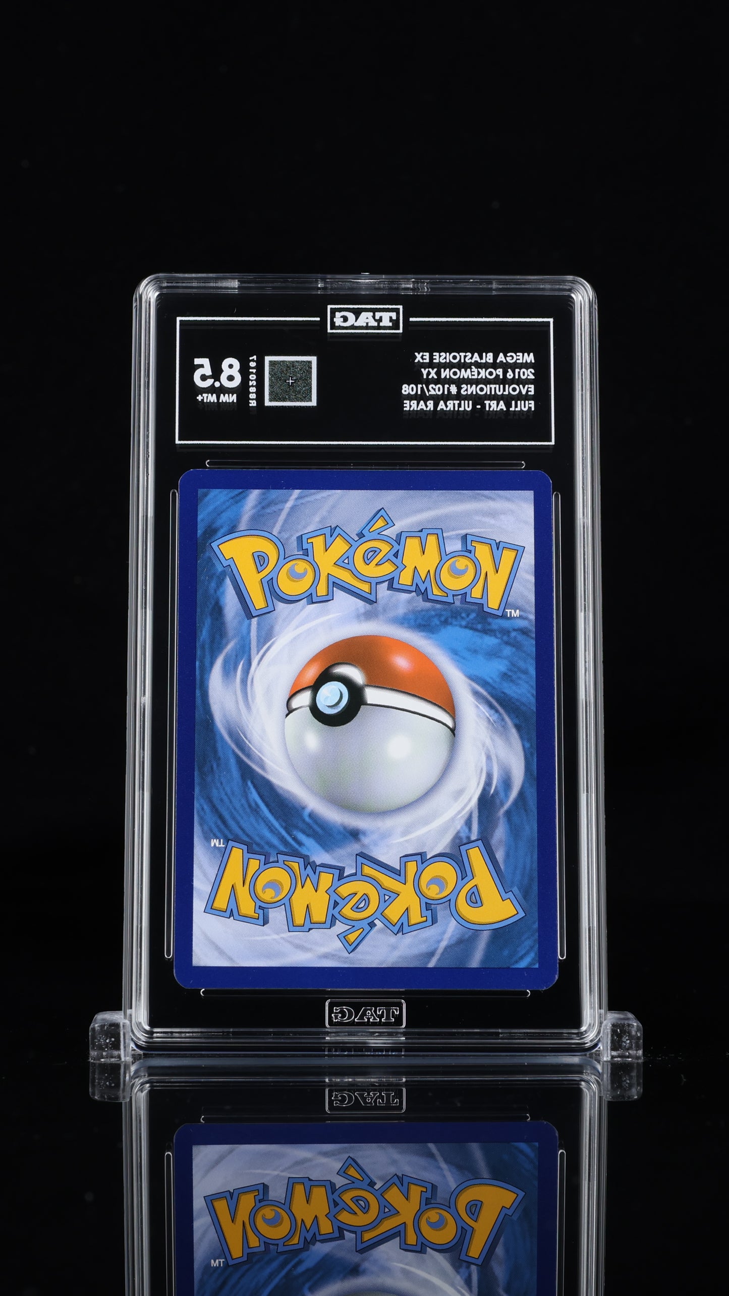 Pokemon 2016 Mega Blastoise EX 102/108 - Evolutions - TAG 8.5