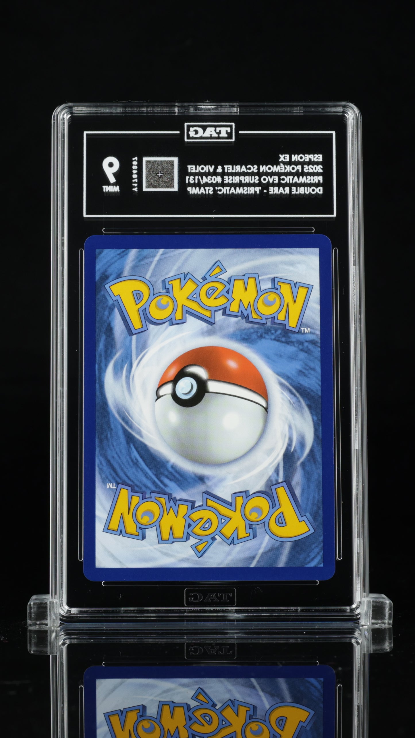 Pokemon 2025 Espeon ex - Prismatic Evo. Suprise - "Prismatic" Stamp DR - TAG 9