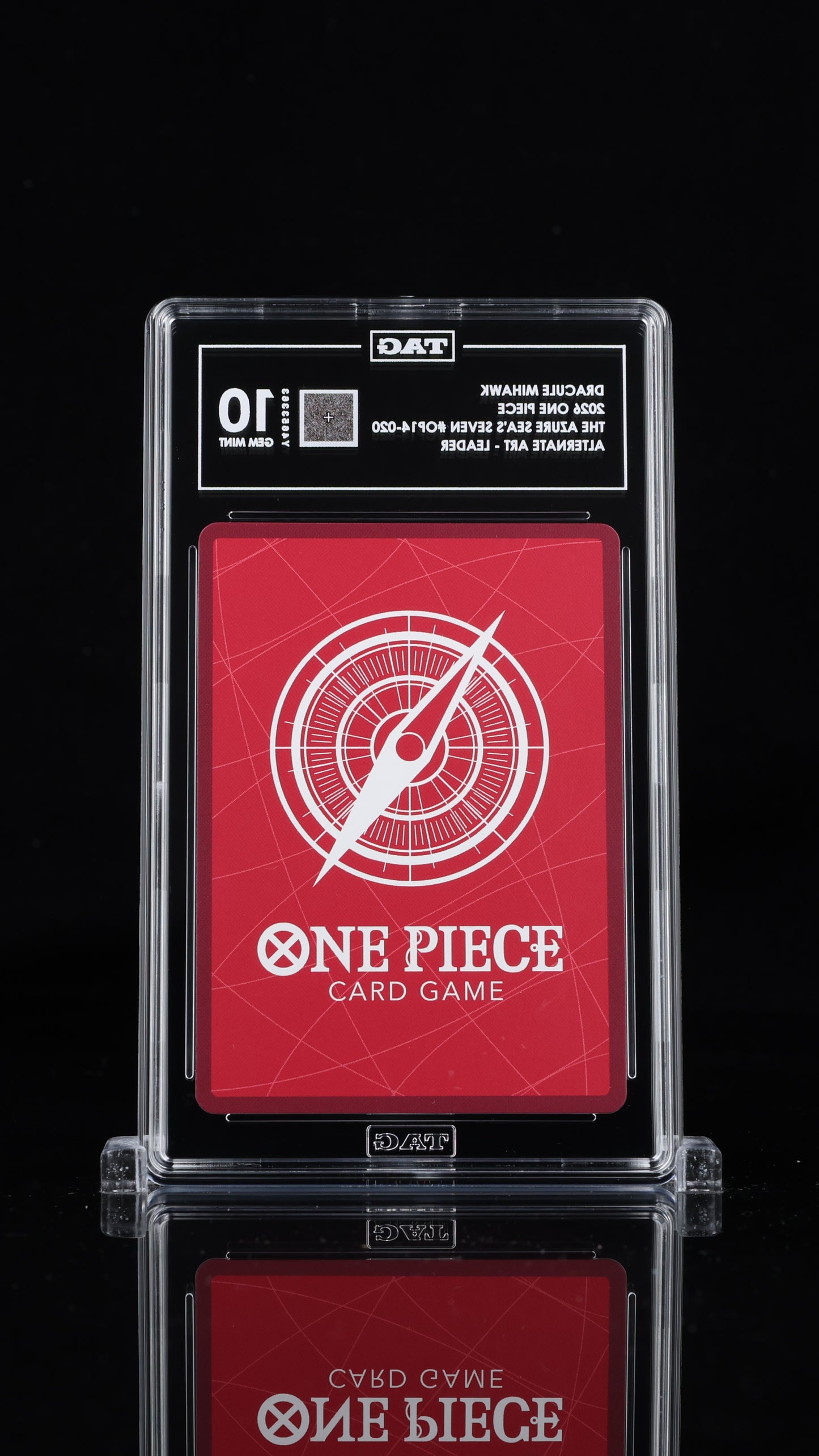One Piece 2026 Dracule Mihawk OP14-020 Leader Alt Art - TAG 10