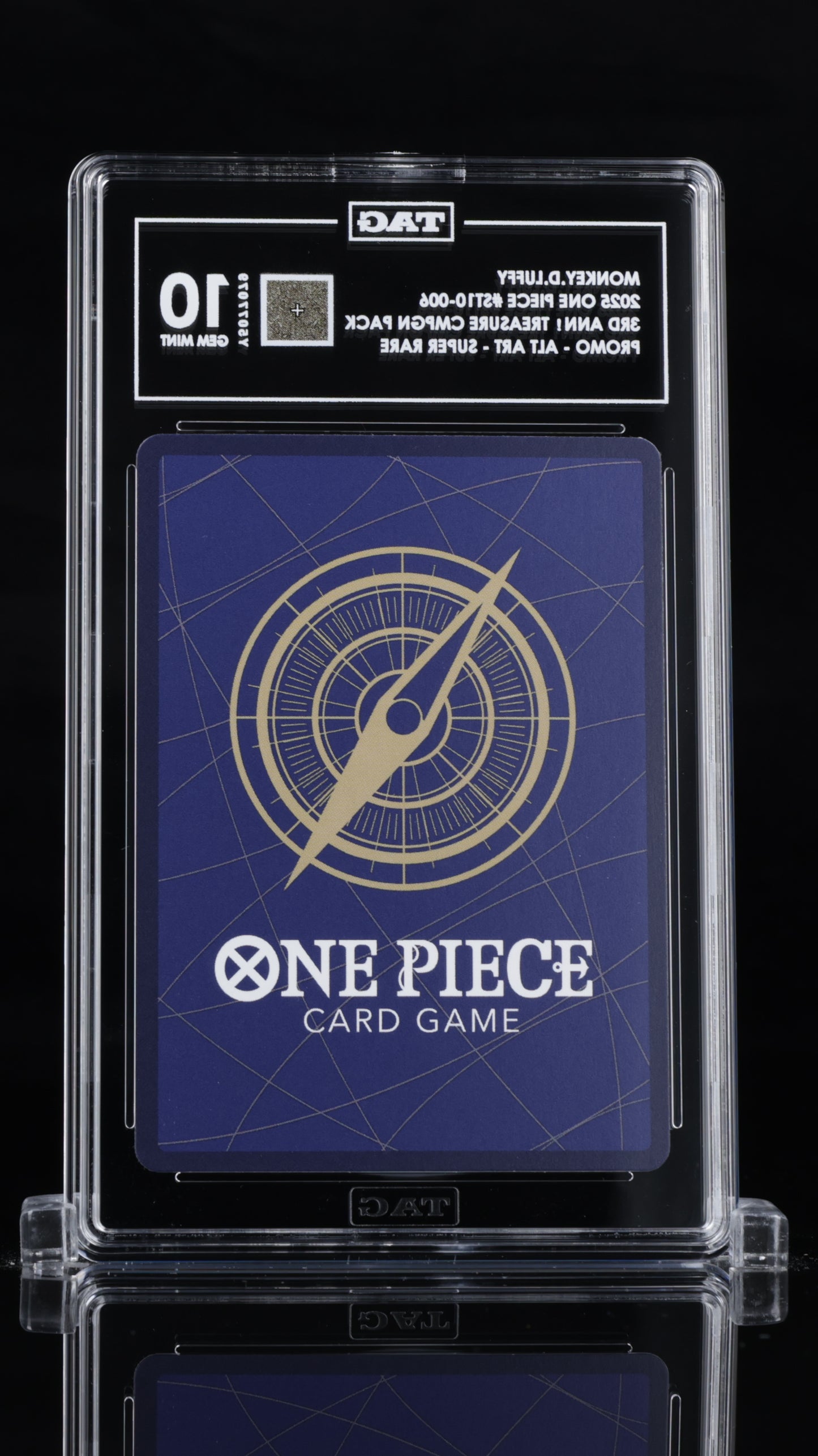 One Piece 2025 Monkey.D.Luffy 3rd Anni. Treasure Campaign Pack Promo - Alt Art SR - TAG 10 "P3"