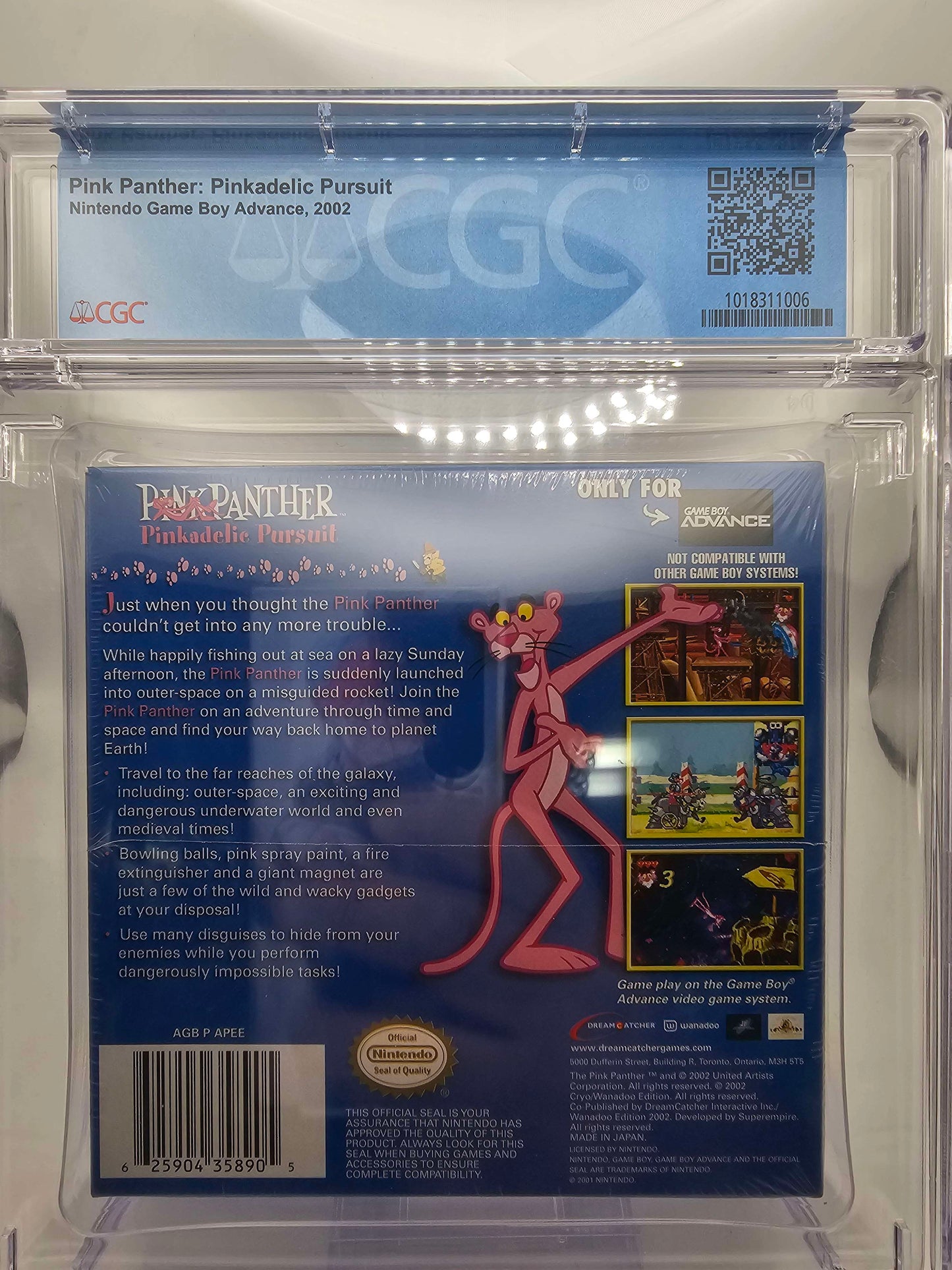 Pink Panther: Pinkadelic Pursuit GBA CGC 9.8