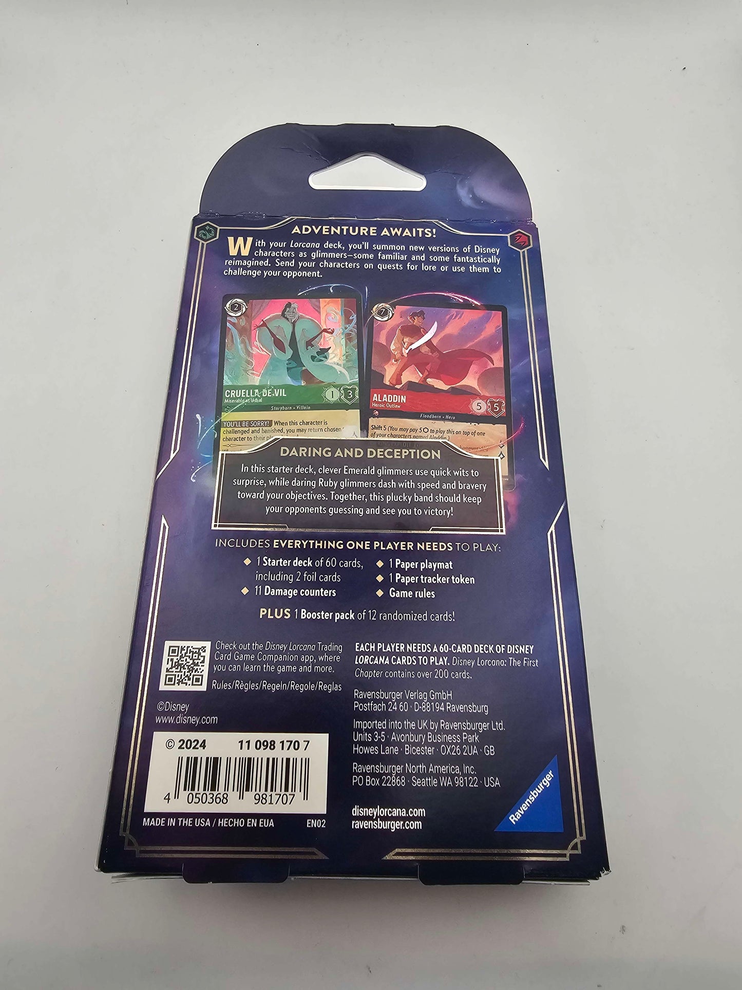 Lorcana The First Chapter Starter Deck Emerald/Ruby