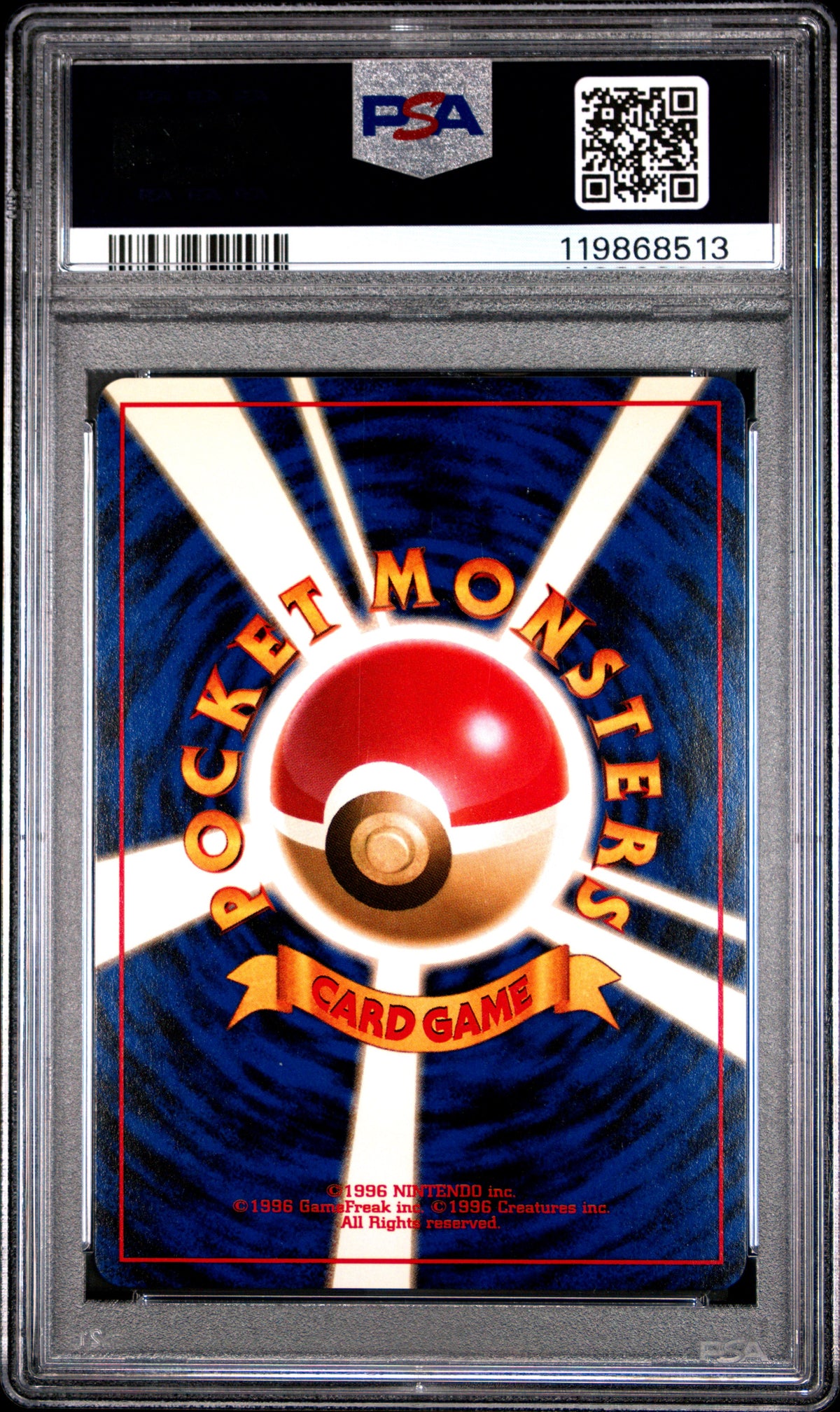 Pokemon JP 1998 Rocket's Moltres Holo Gym PSA 9