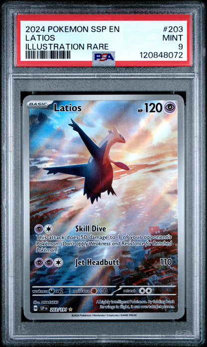 Pokemon 2024 Latios - Surging Sparks - IR - PSA 9