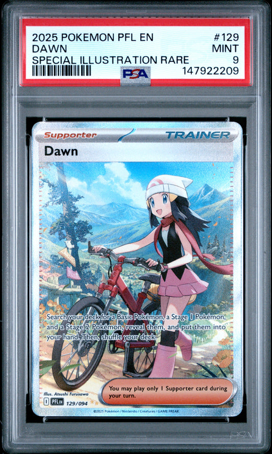 Pokemon 2025 Dawn - Phantasmal Flames - SIR - PSA 9