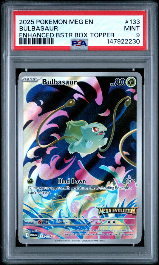Pokemon 2025 Bulbasaur - Mega Evolution - Stamped - PSA 9