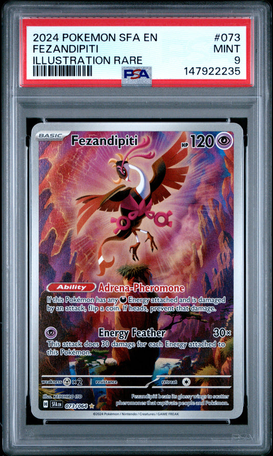 Pokemon 2024 Fezandipiti - Shrouded Fables - IR - PSA 9