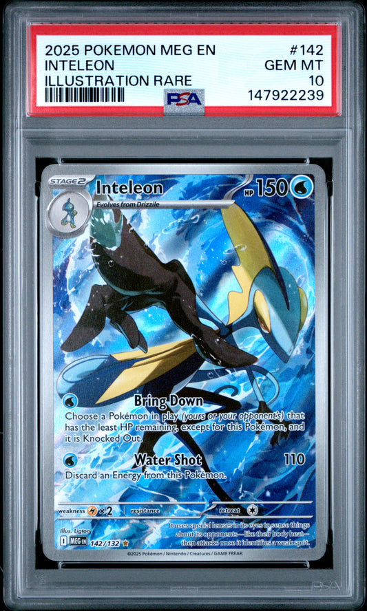 Pokemon 2025 Inteleon - Mega Evolution - IR - PSA 10