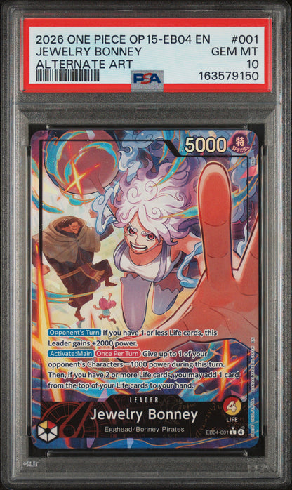 One Piece 2026 Jewelry Bonney EB04-001 L Alt Art EN PSA 10