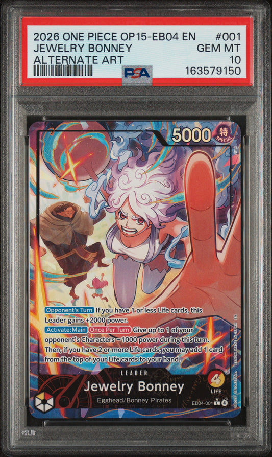One Piece 2026 Jewelry Bonney EB04-001 L Alt Art EN PSA 10