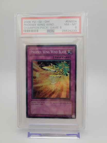 2008 Yu-Gi-Oh! Phoenix Wing Wind Blast Champion Pack 6  PSA 8