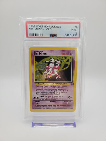 1999 Pokémon Jungle Mr. Mime Holo PSA 9