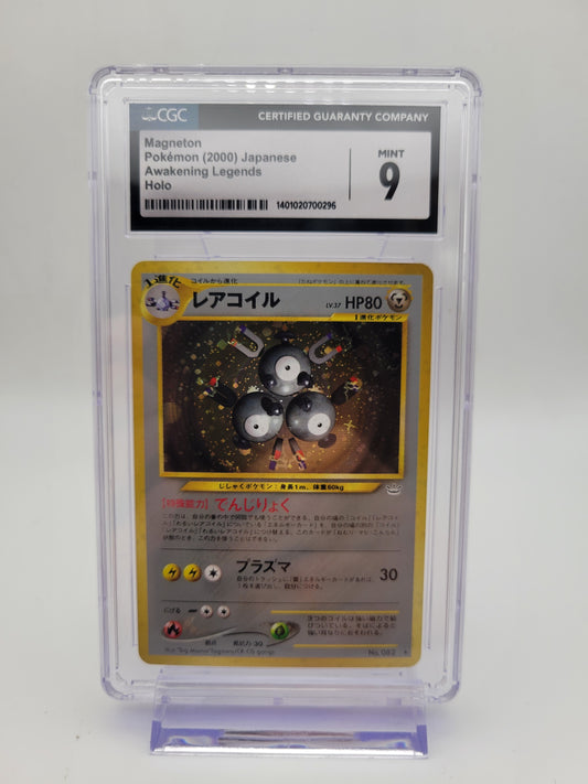 2000 Pokémon Magneton Japanese Awakening Legends Holo CGC 9