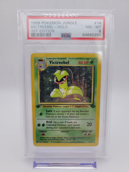 1999 Pokémon Jungle Victreebel Holo 1st Edition PSA 8