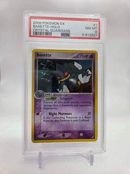 2006 Pokemon ex Banette - Holo - Crystal Guardians PSA 8