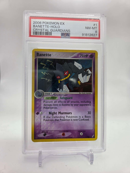 2006 Pokemon ex Banette - Holo - Crystal Guardians PSA 8