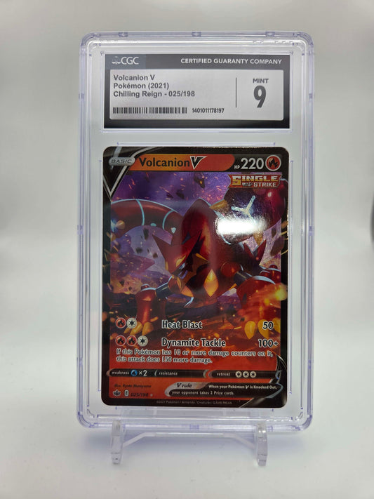 Volcanion V Pokemon 2021 Chilling Reign CGC 9
