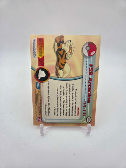 Arcanine #59 Pokemon 1999 Topps TV