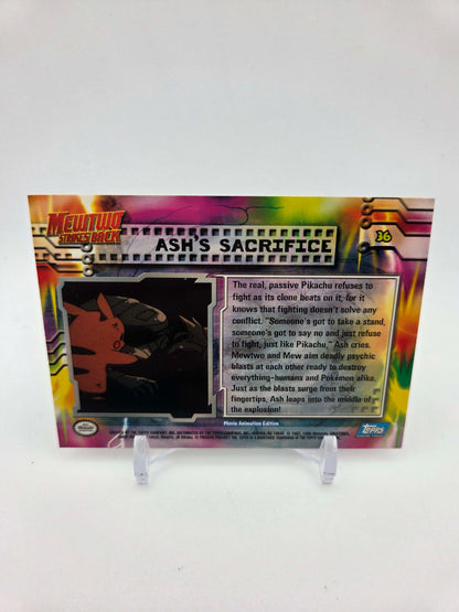 Ash's Sacrifice #36 Pokemon 1999 Topps Movie